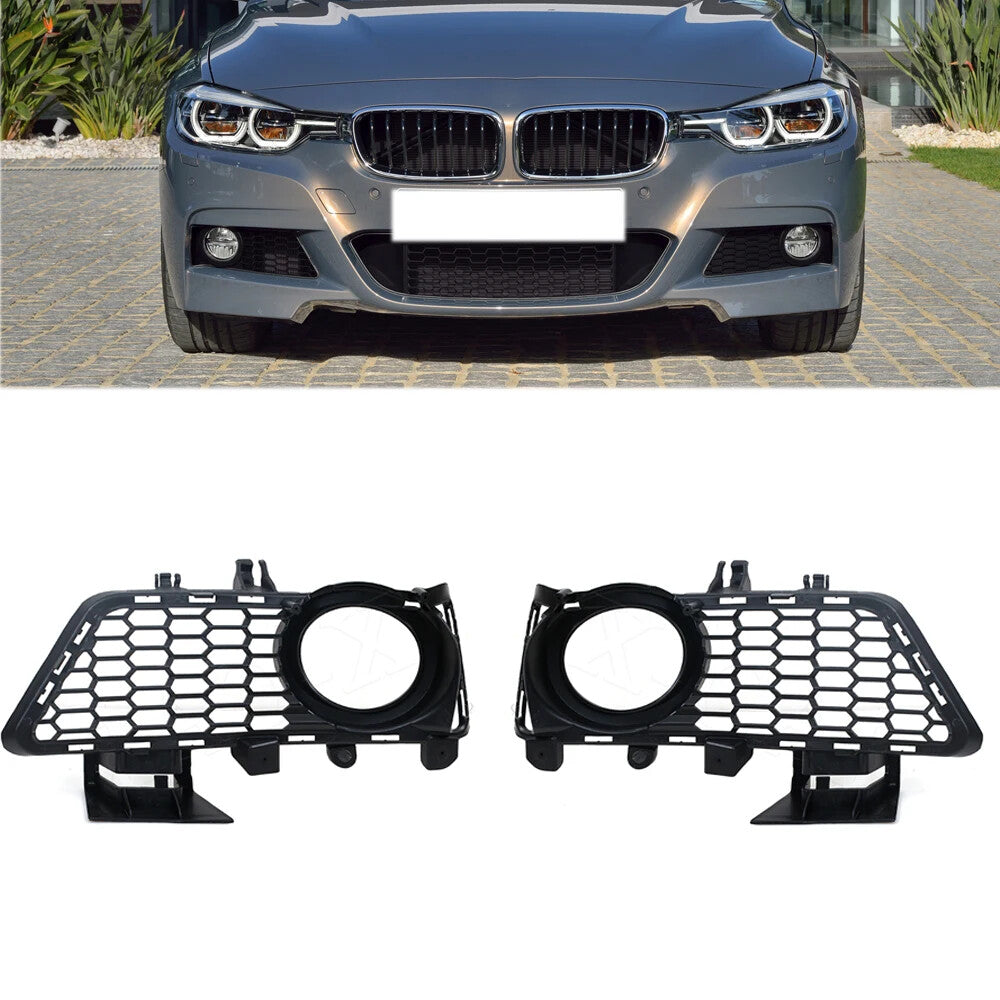 1 Pair Fog Light Grille Front Bumper Grille for BMW 3 Series F30 F31 2011-2015