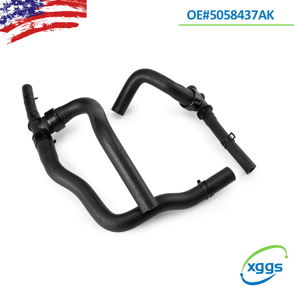 1 Set for VVT for Dodge Journey 2.4L Heater Hose Set & TEE Supply-Return 5058437AK Q