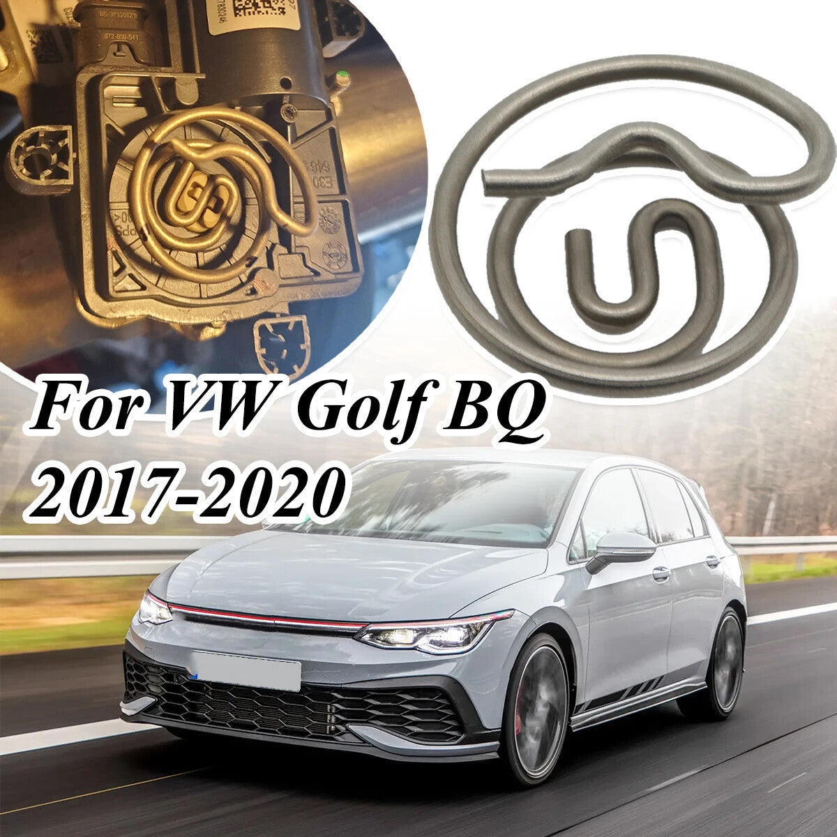 for VW for Golf BQ Servomotor Exhaust Flap Actuator Control Adjust Spring 2017-2020