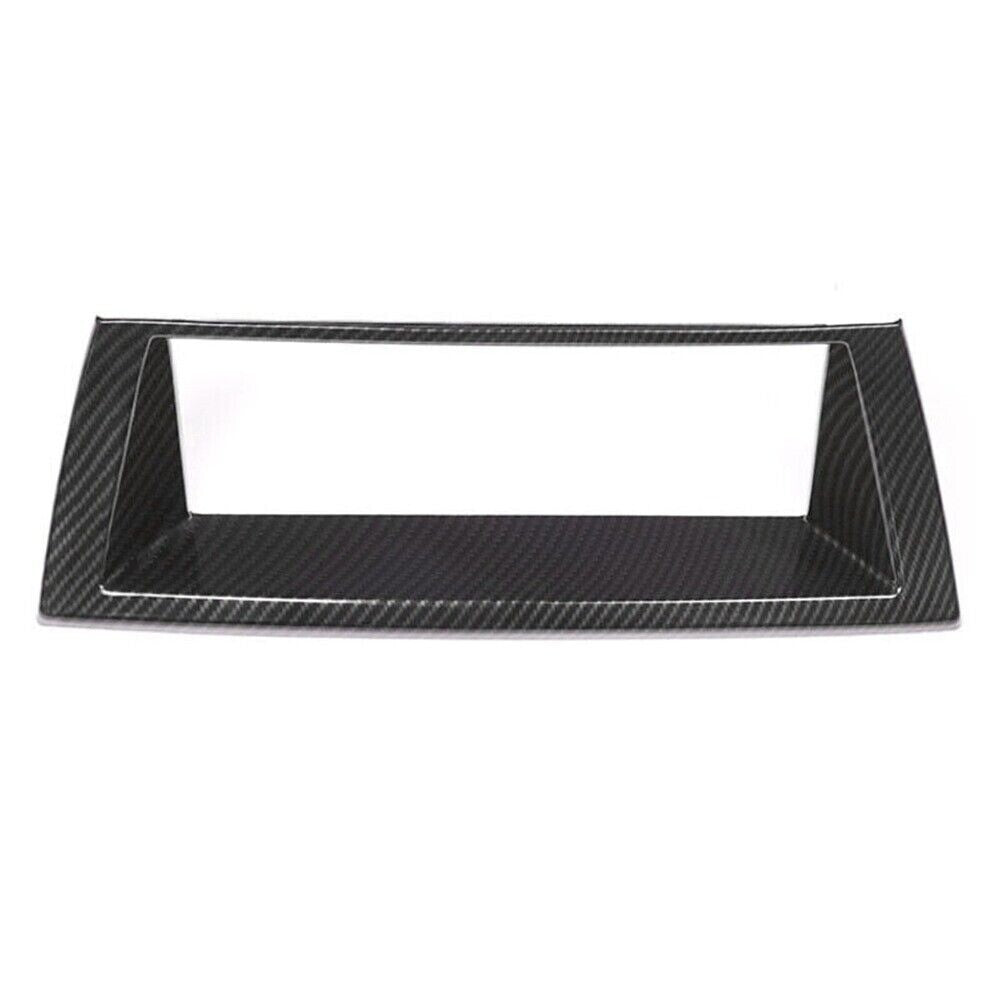 1x Carbon Fiber ABS GPS Navigation Panel Cover Trim For X5 E70 X6 E71 08-13 n
