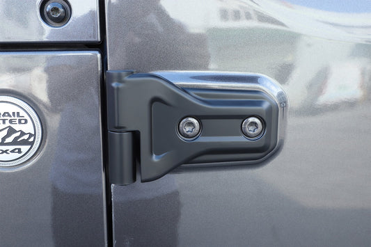for Jeep for Wrangler JL 18+ Piano Black Car Door Hinge Cover Exterior Accessories