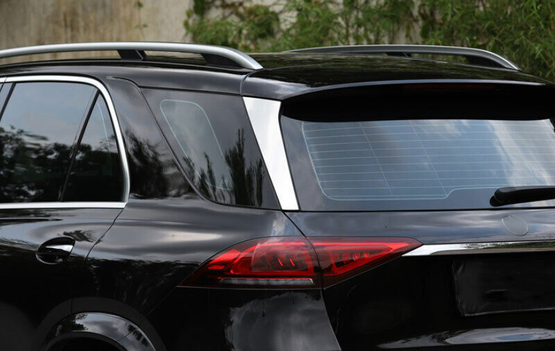 for Benz GLE 2020-23 Silver C Pillar Post Panel Window Side Strip Cover Trim 2P