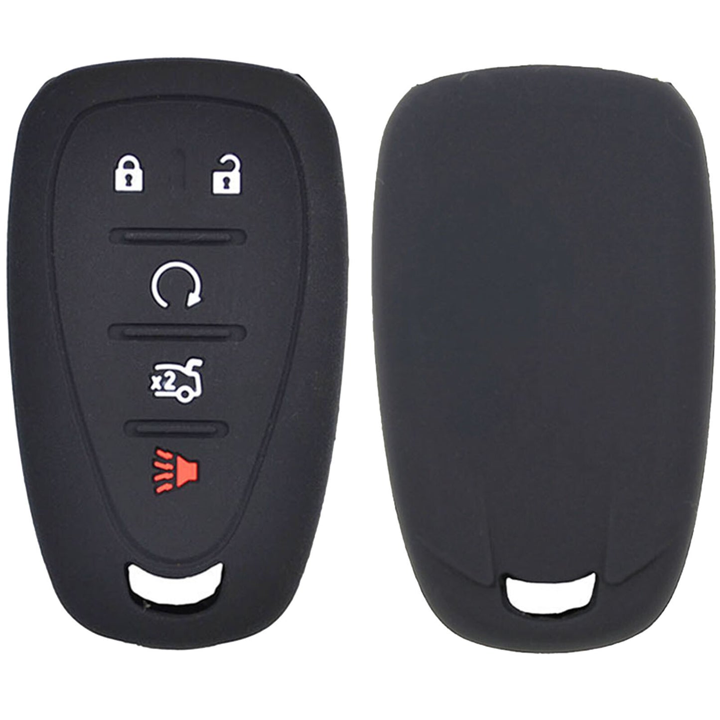 2 Black Silicone Car Key Fob Case Cover Protector for Chevrolet Camaro for Cruze NEW Q