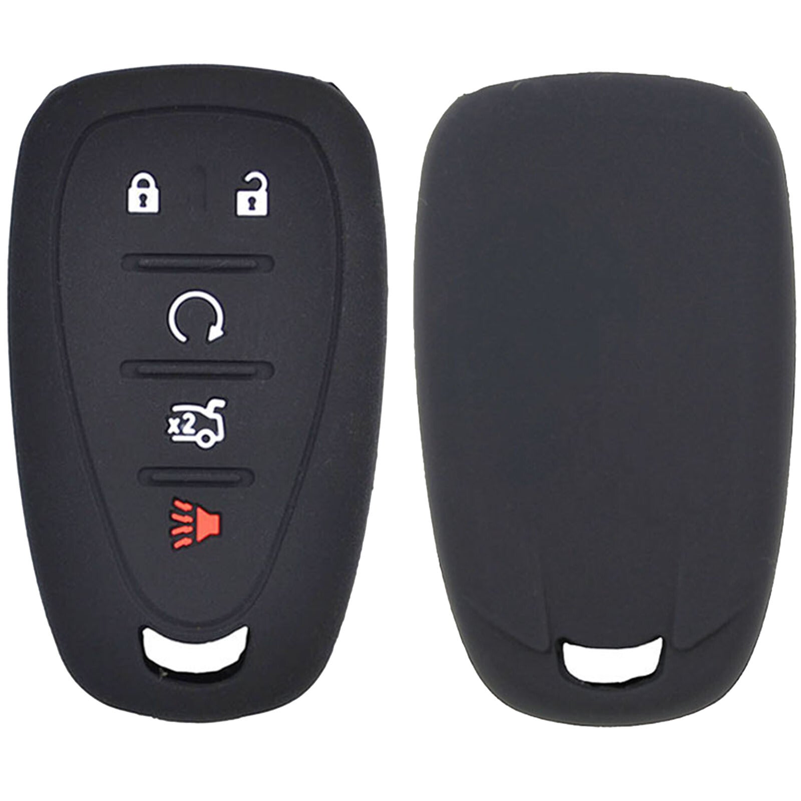 2 Black Silicone Car Key Fob Case Cover Protector for Chevrolet Camaro for Cruze NEW Q