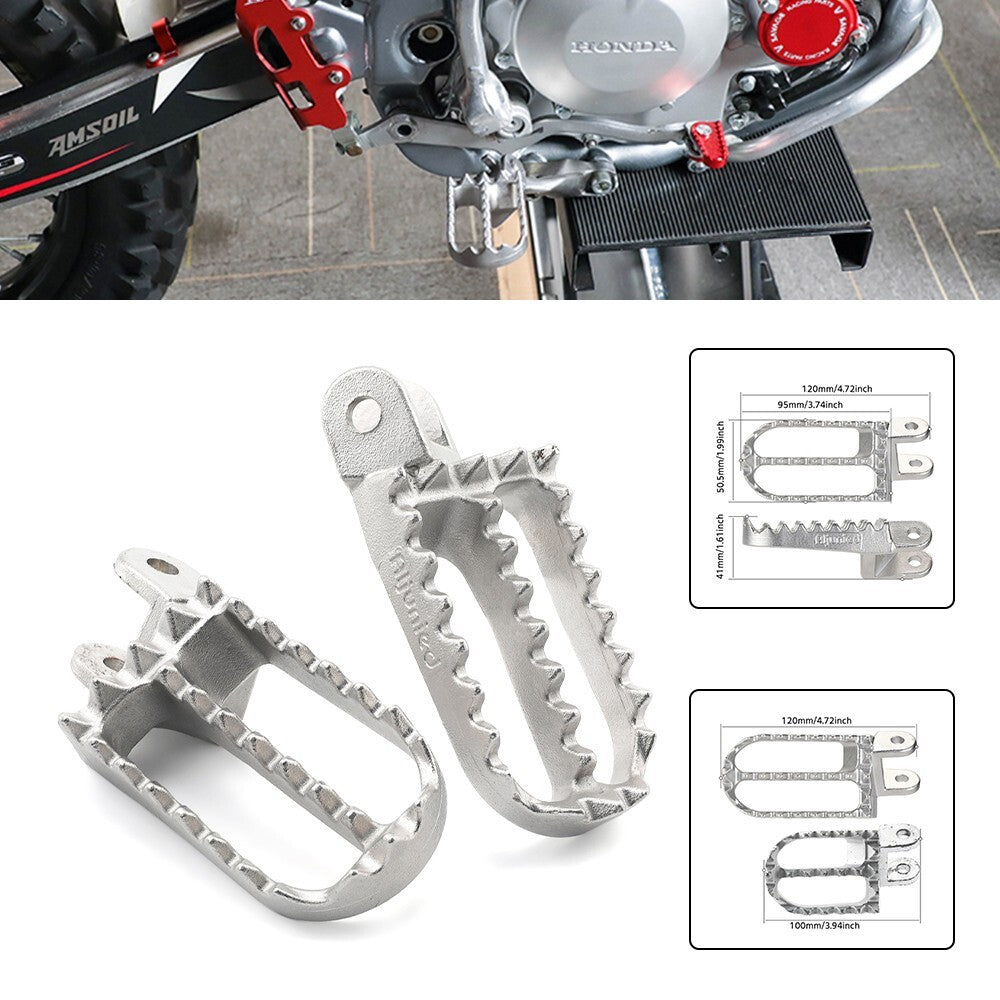 Rider Front Foot Pegs Adapters for HONDA CR 80R 1996-2002 CR 85R 2003-2007 Q