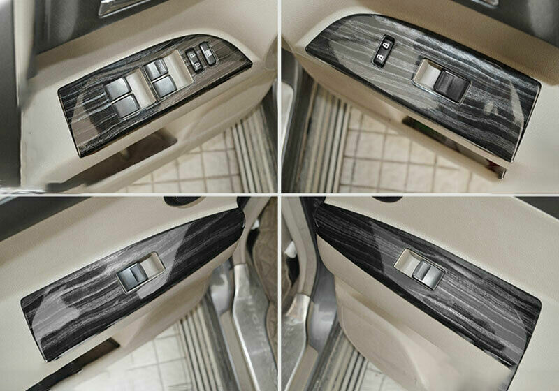 for Jetta Mk7 2019-2022 Black Aluminum Central Console AC Switch Trim v