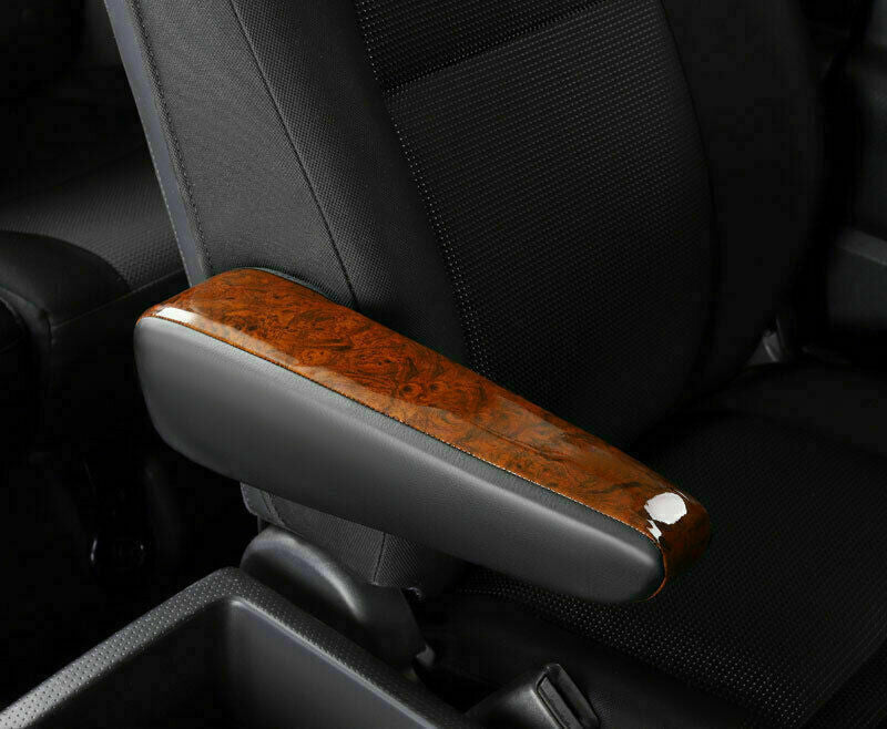 Brown Leather Front Row for Seat Armrest Handle Trim for Toyota FJ Cruiser 2007-2014