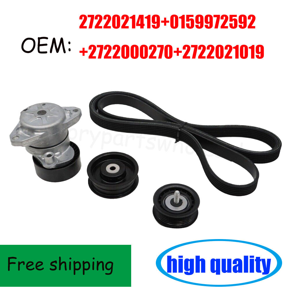 Belt Tensioner Pulley Idler Pulley Kit for Mercedes C350 E350 E550 A2722000270 n