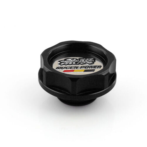 JDM Black Engine Oil Filler Cap + Radiator Cap +Battery Tie Down Q
