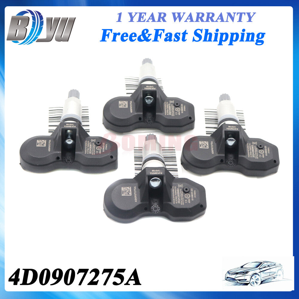 TPMS Set of 4 Sensor Tire Pressure Sensor for Volkswagen Phaeton for Audi 315MHz New