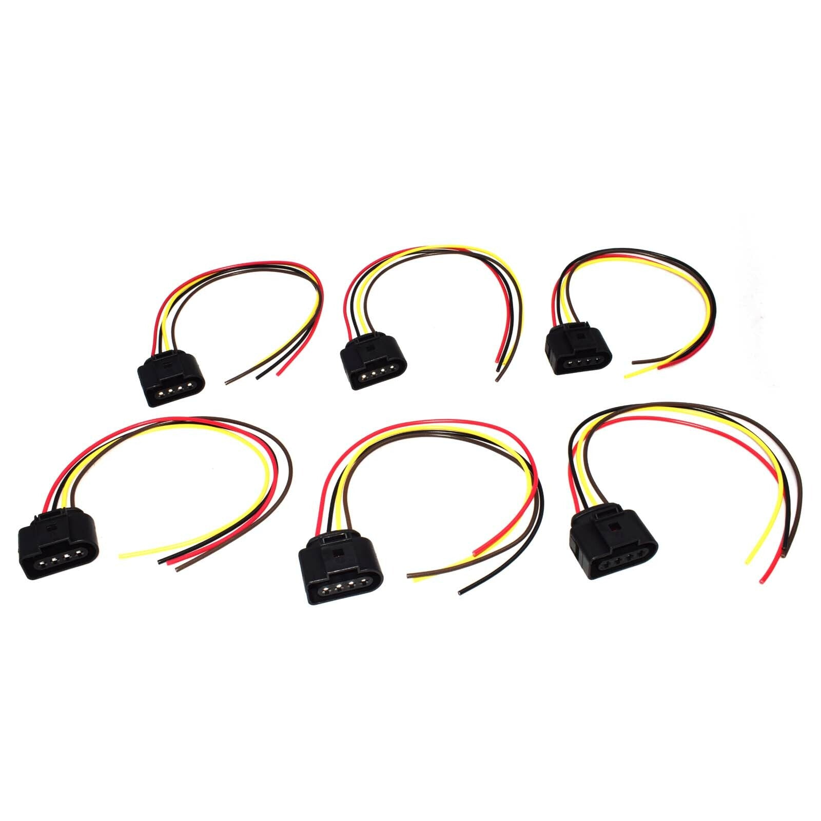 6-piece set for Audi and 4-pin ignition coil repair connector tail harness - brand new n