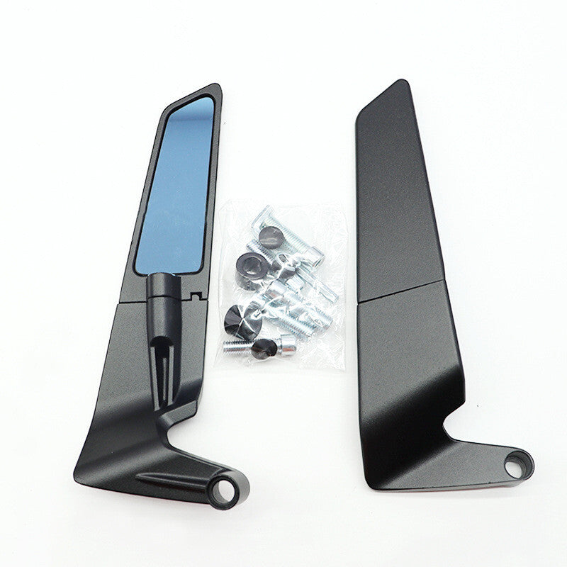 Motorcycle fixed-wing rearview mirrors suitable for Kawasaki Z900 and Z650 (2021, 2022, 2023-). Q
