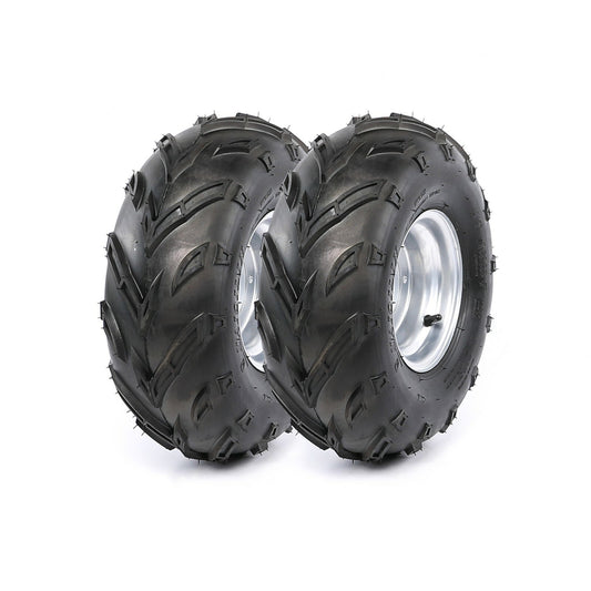 Pair of 7-inch all-terrain vehicle tires, 4 bolts, 16x8-7 tires and rims, go-kart four-wheel for golf cart, Taodao