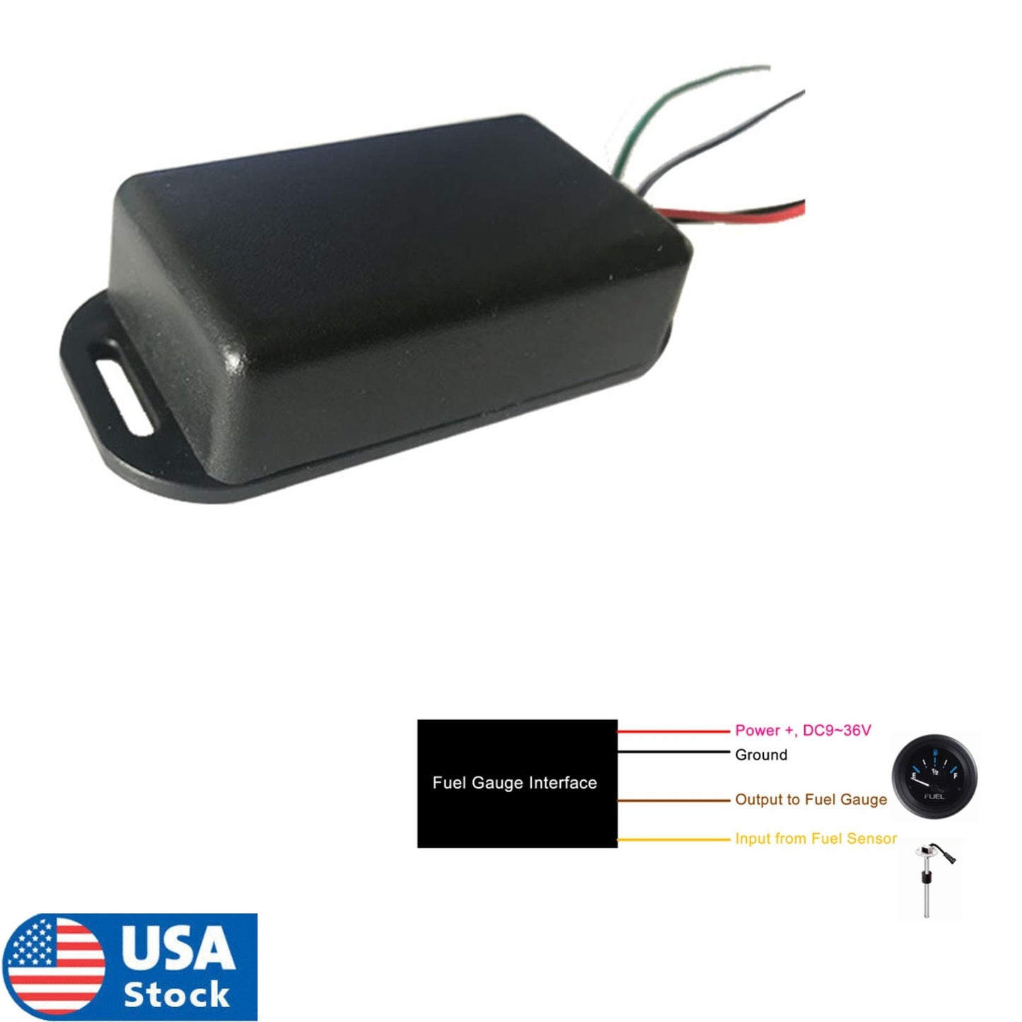 Car Fuel Gauge Interface Module Ohm Range Converter for Fuel Gauges Ohm Range Q