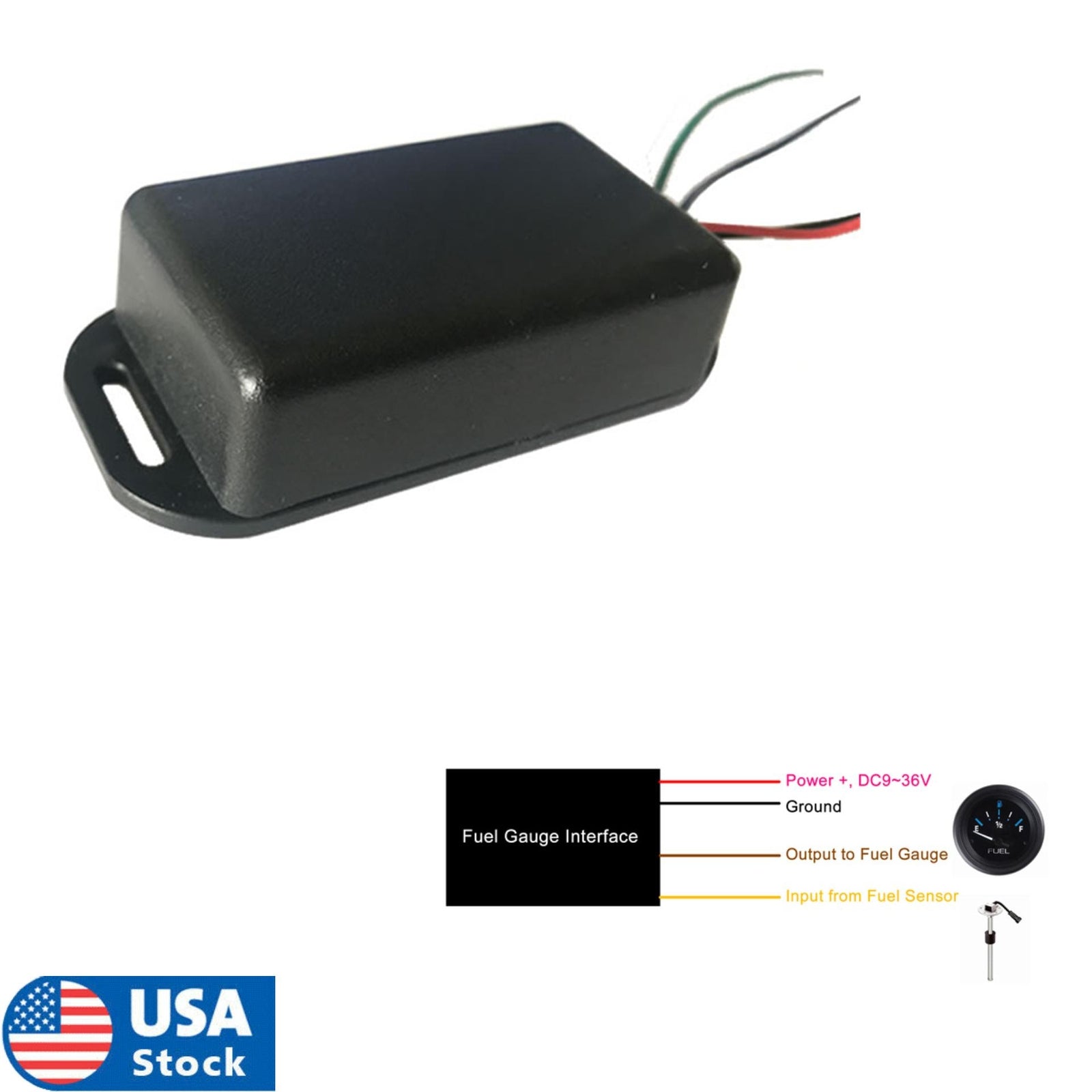 Car Fuel Gauge Interface Module Ohm Range Converter for Fuel Gauges Ohm Range Q
