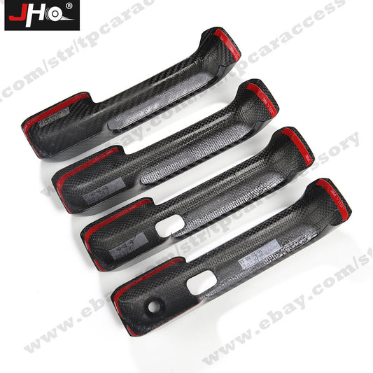 Real Carbon Fiber Door Handle Covers Trim Decor For 2017-2020 for Ford F150