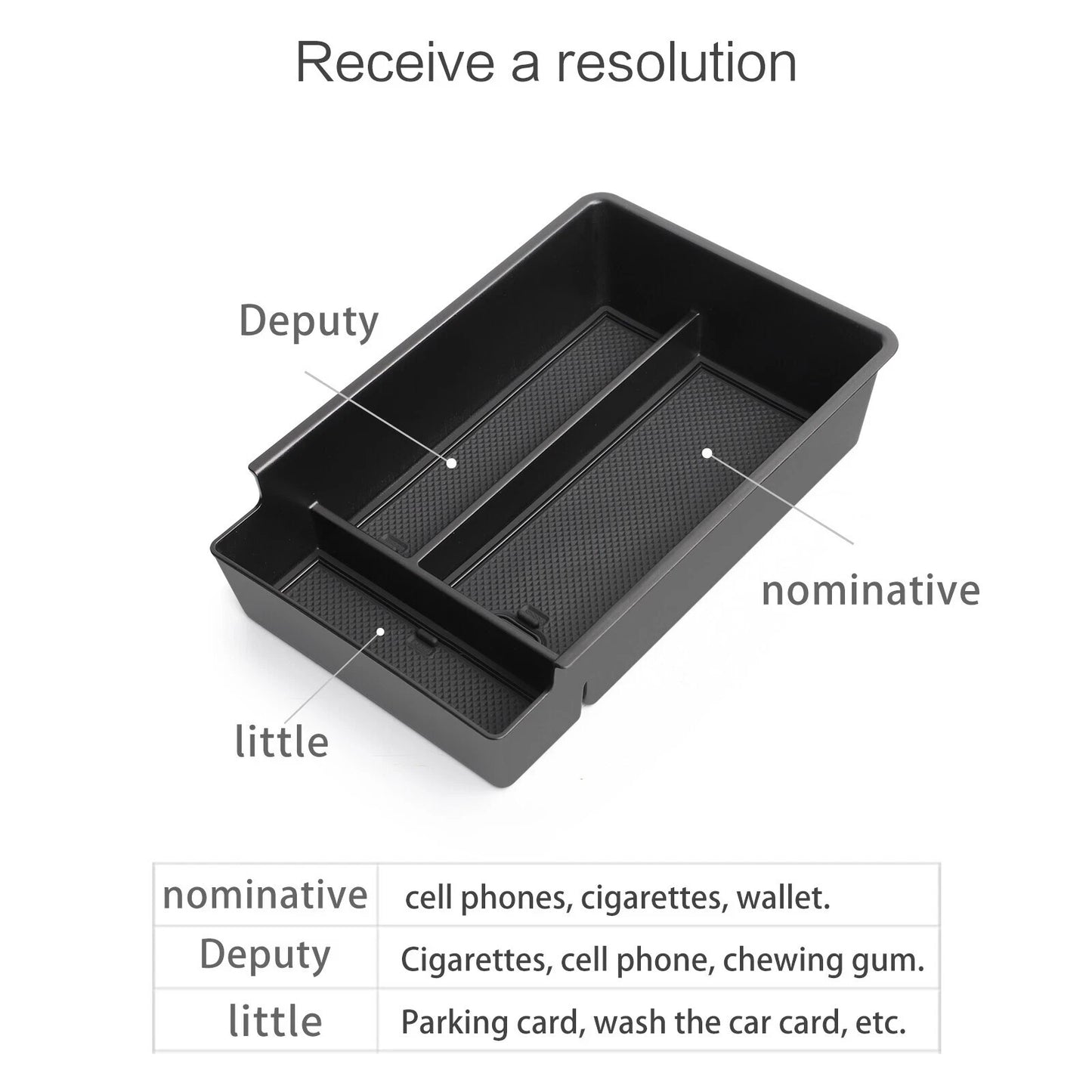 for Xpeng G6 2023 2024 Armrest Storage Box Car Center Console Tray Organizer Q