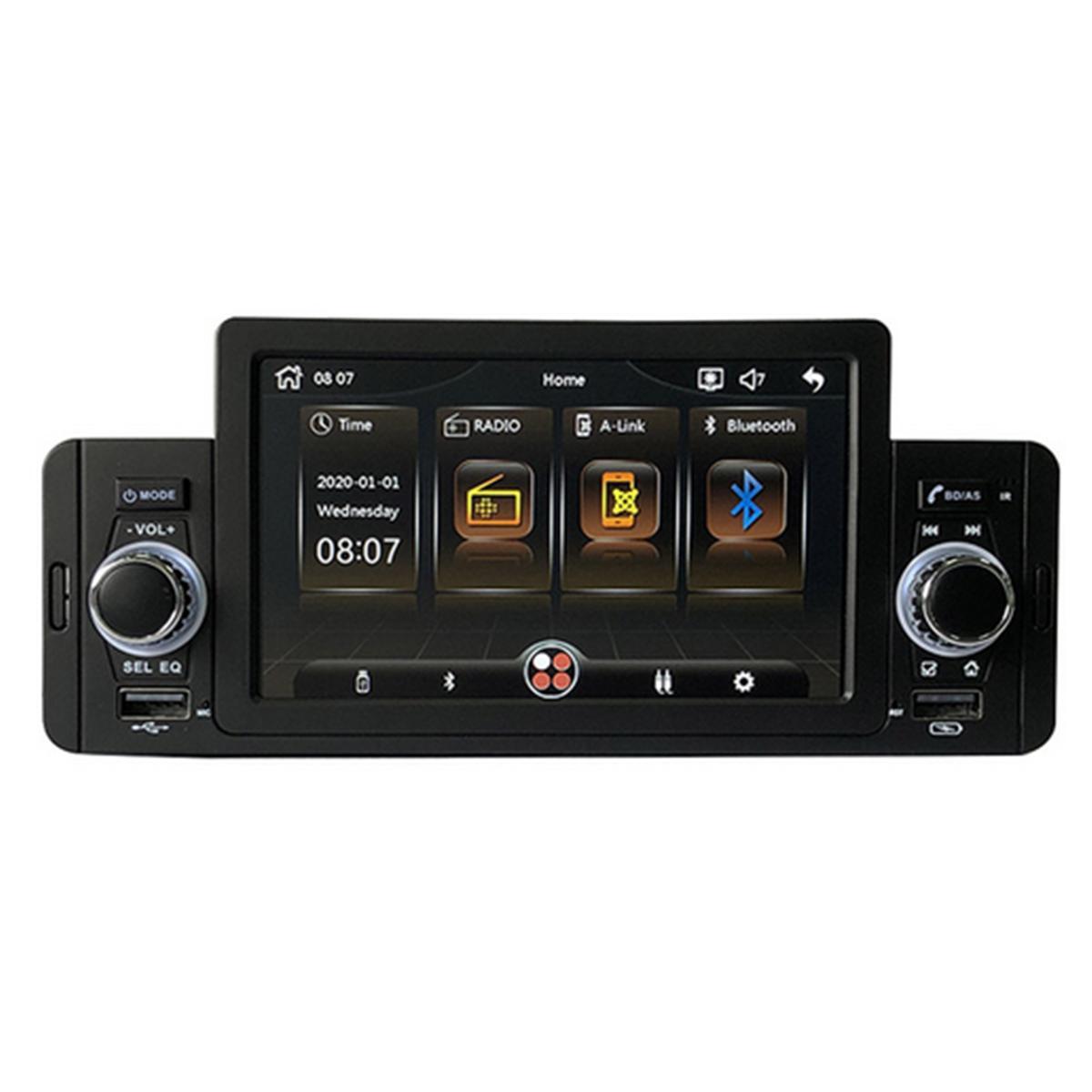 5-inch touchscreen single DIN car radio MP5 player with dual USB Bluetooth mirror connection - n