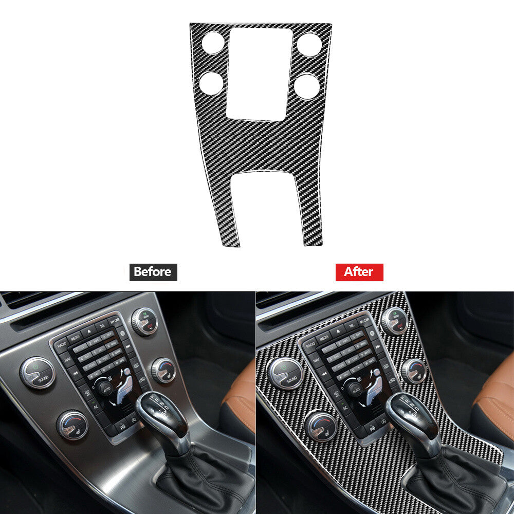 Red Carbon Fiber Window Switch Button Cover Trim for Volvo V60 2010-2017 Type A v