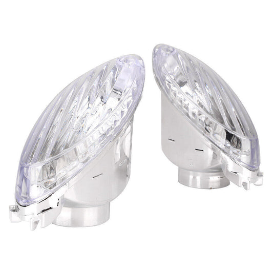 2pcs Clear Turn Signals Light Indicators Lens Fit for Suzuki Hayabusa GSXR1300 08-10 Q