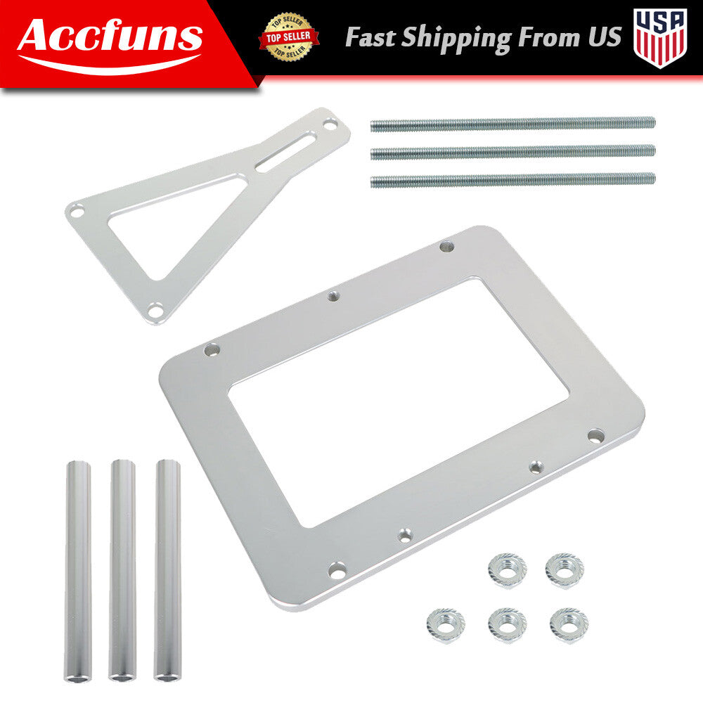 Suitable for mounting aluminum billet battery trays in racing cars, and for relocating rear trunks. n