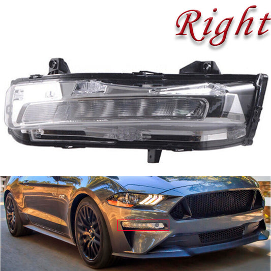 LED Front Fog Light DRL With Turn Signal Passenger Side For 2018-20 for Ford for Mustang