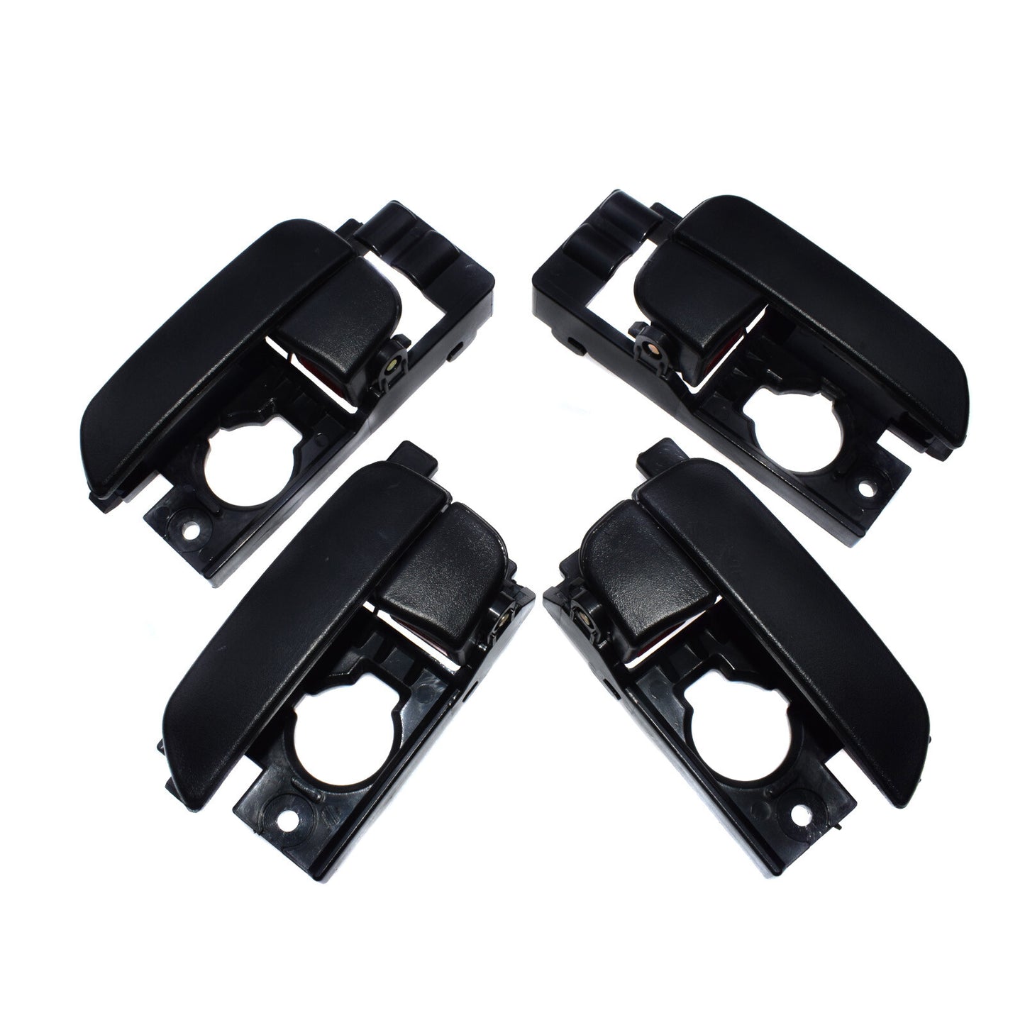 Black set 4pcs front and rear LH RH interior door handles 2007-2011 for Hyundai Accent - v