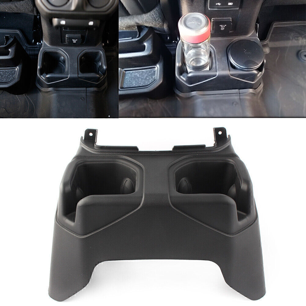 Rear Floor Console Cup Holder for Jeep for Wrangler JL 2018-2023 6BN67TX7AC Q