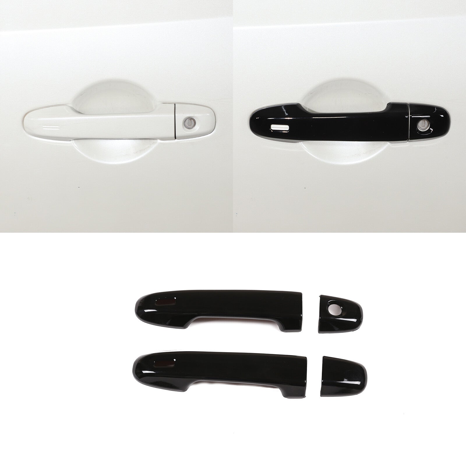 Carbon fiber Look Shift gear handle cover decoration suitable for tundra redwood 2022-2023- v