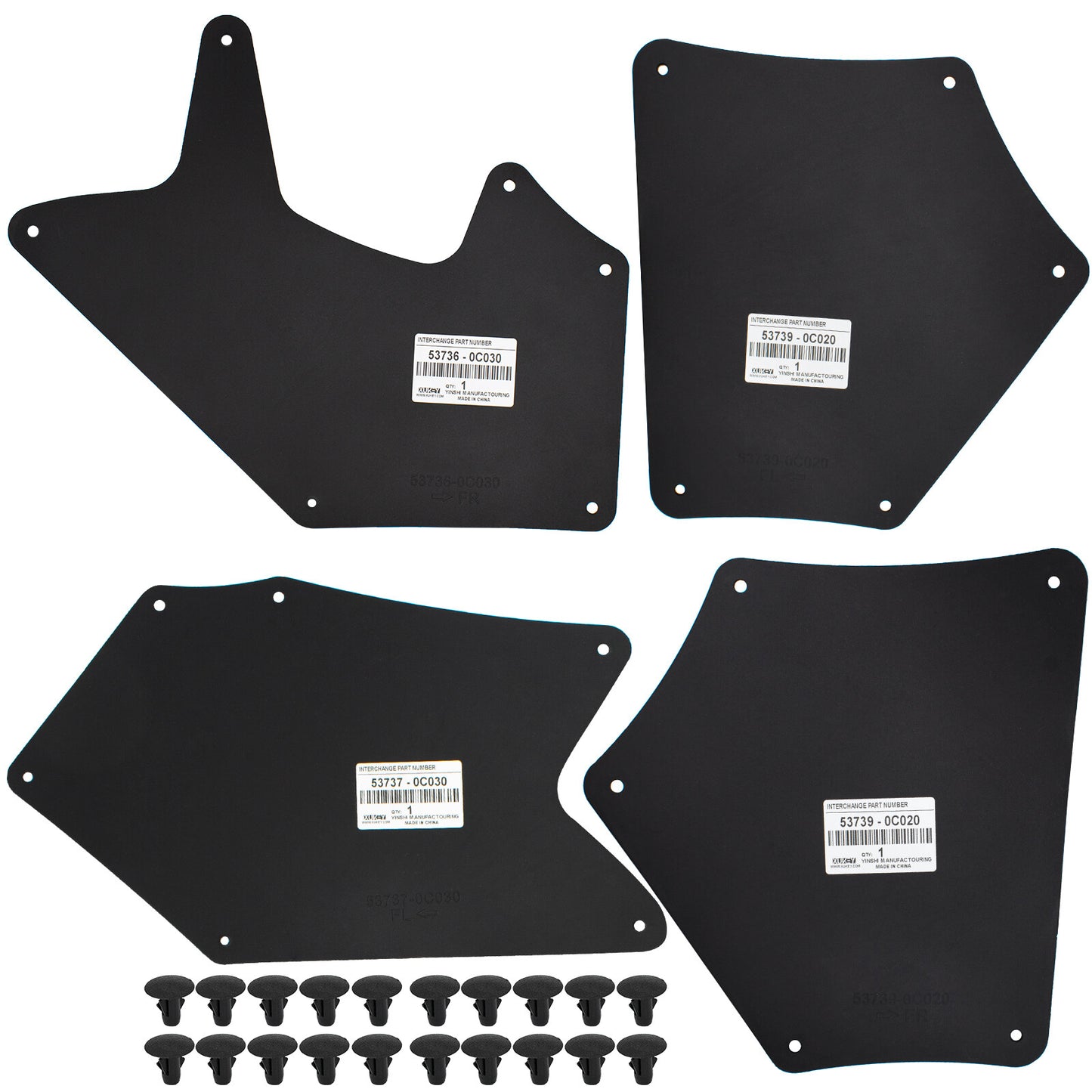 Splash Shield Guards Mud Flaps Fender Liner for Toyota Sequoia Tundra 2007-20?? Q