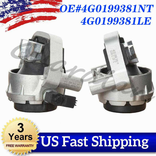 1. Dual L+R engine mount suitable for Audi A6 A7 3.0L V6 A/T Quattro 3.0L 2012-2018 13 14