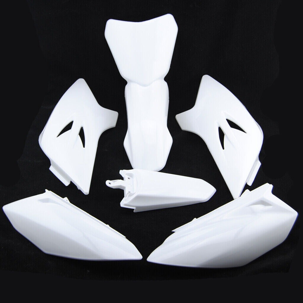 Motorcycle ABS White Plastic Body Fender Kit TTR 50cc TTR50E Pit Dirt Bikes