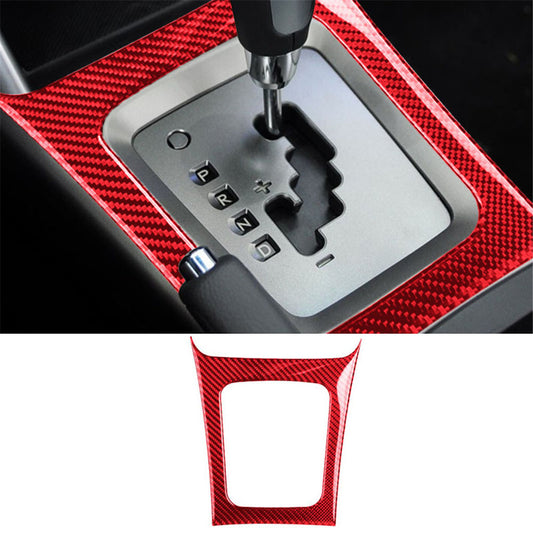 Red Carbon Fiber Gear Shift Panel Cover Trim For Land for Range Rover Sport 2014-17 v