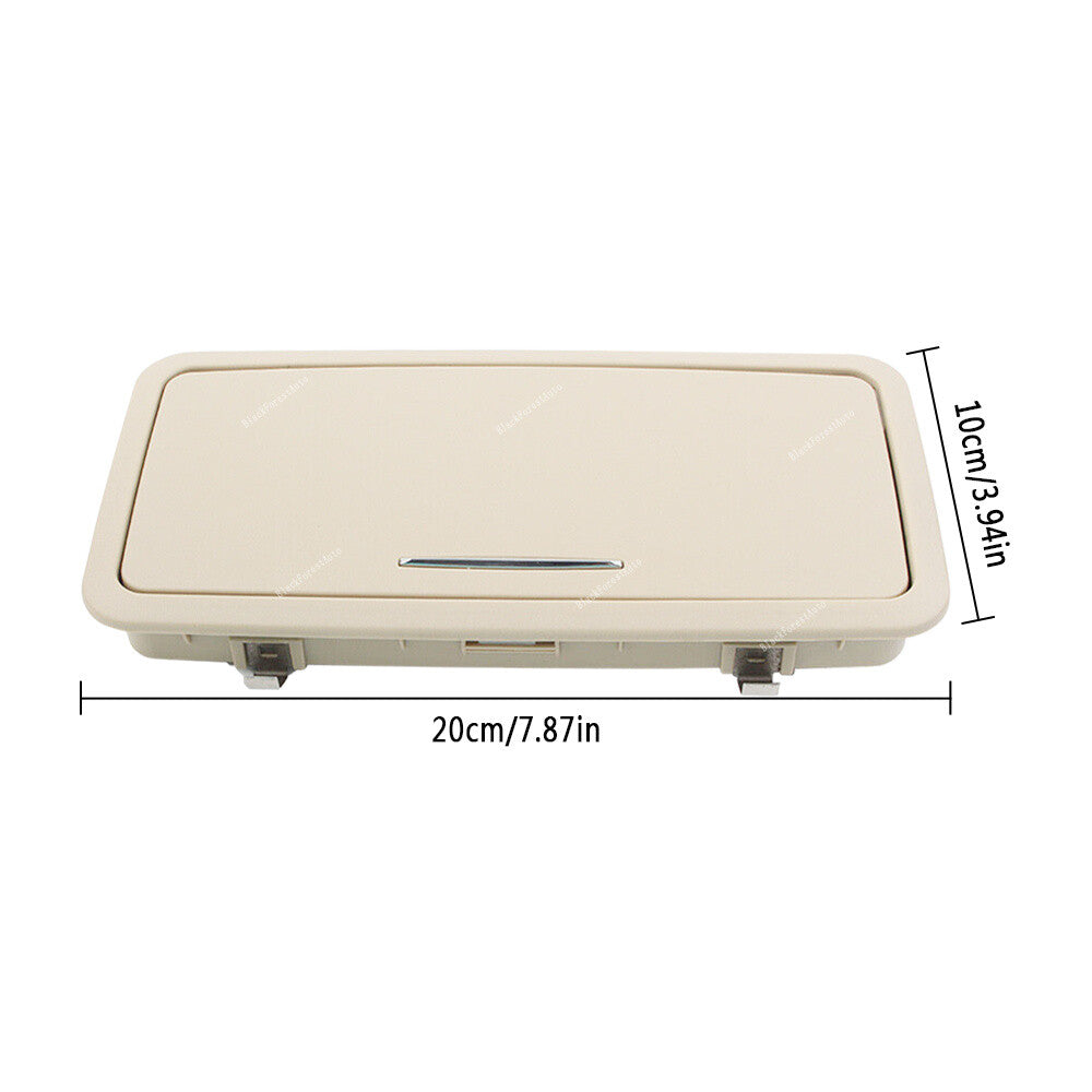 Beige Rear Row Vanity Mirror Makeup Mirror w/ Lights For 2010-2019 for Jaguar XJ Q