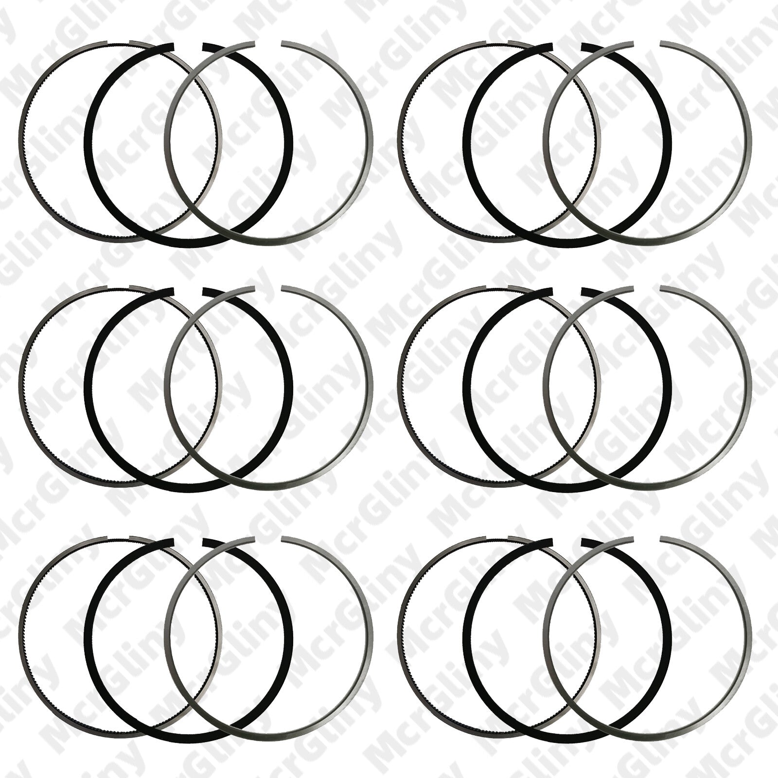 6-piece set of 3.0T diesel piston rings, 83.01 mm, #059198151P, suitable for Touareg, for Audi A5, Q5, Q7. n