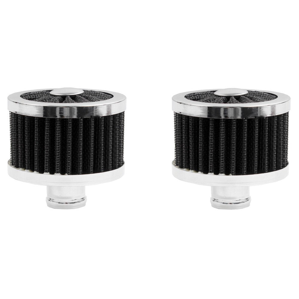 2PCS 1 Push In Vent Filter for Valve Cover Black 1 Extra Flow Breather Q
