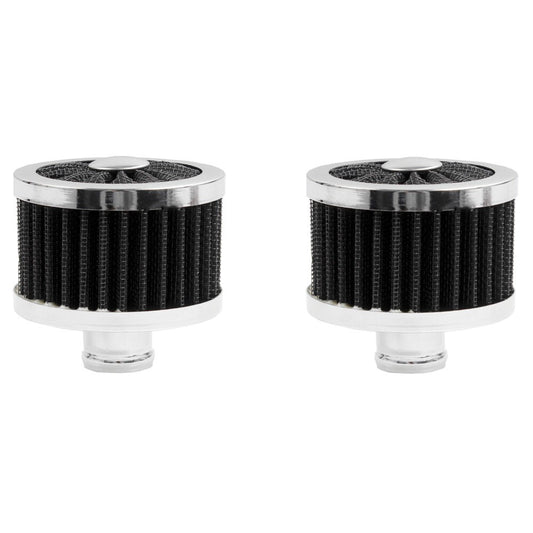 2PCS 1 Push In Vent Filter for Valve Cover Black 1 Extra Flow Breather Q