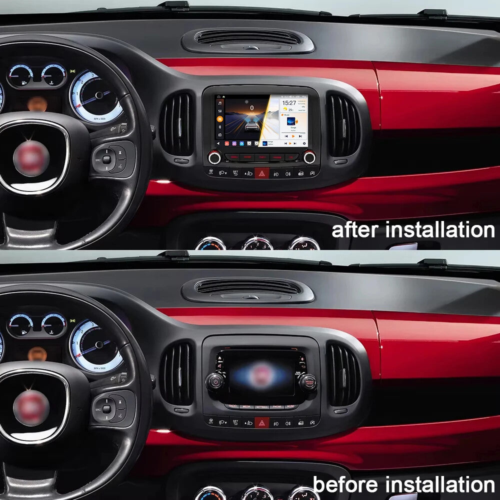for Fiat 500L 2013-2019 Android Auto CarPlay Car Radio GPS Multimidia Screen 4G