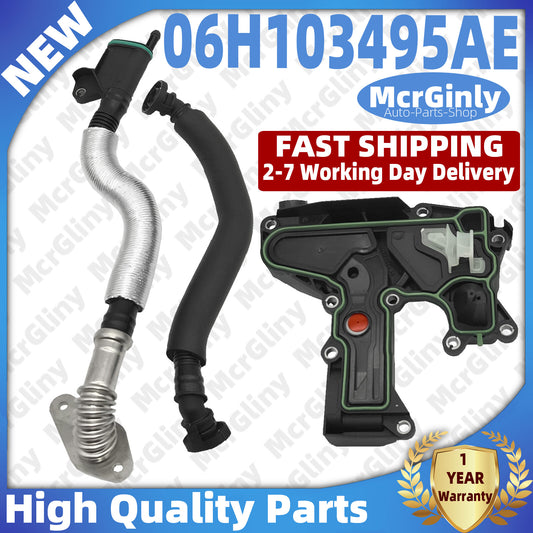 Engine oil separator and ventilation hose suitable for Audi A4 A5 A6 Quattro Q5 06H103495AE- n