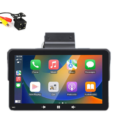 Car Radio MP5 Player USB 7in Touch Screen With 4LED Camera Bluetooth For CarPlay