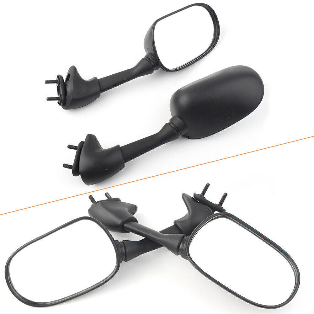 for Yamaha YZF R6 2001 2002 Motorcycle Rearview Mirror Black ABS Plastic Shell