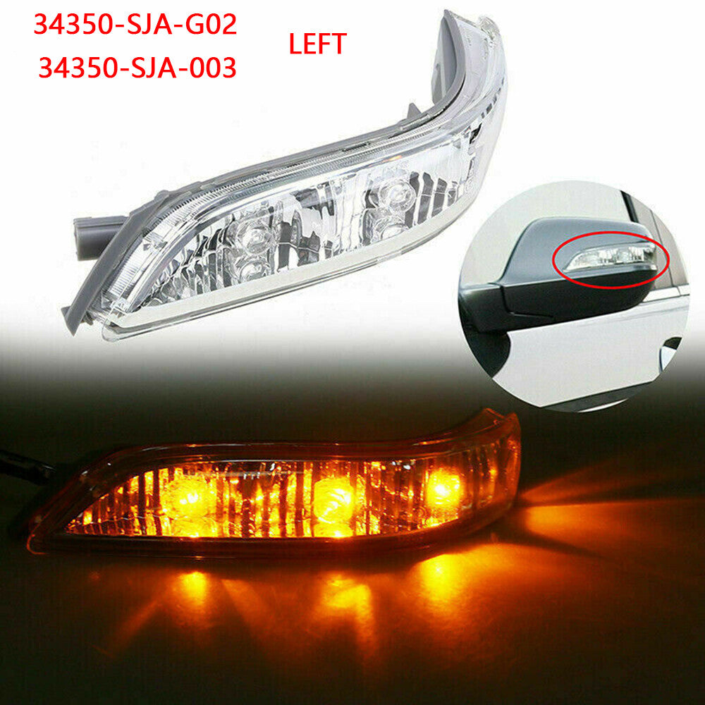 Yellow mirrored turn signal LEDs are suitable for Acura 05-02 RL KB1/2 Accord 08-13 left side.