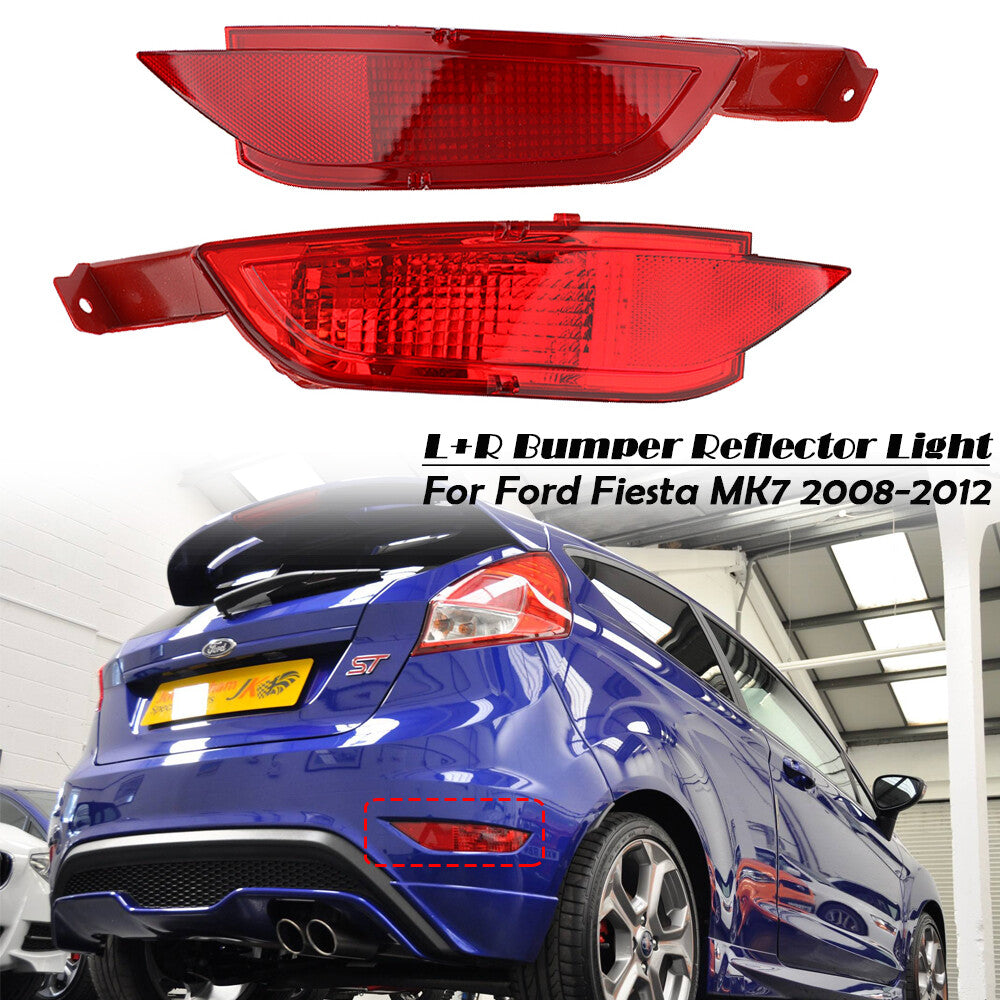 Rear fog light bumper right marker reflector cover for Ford Fiesta 2008 - 12