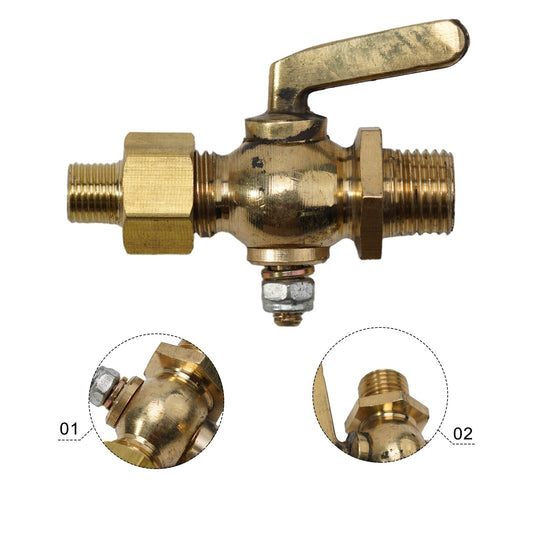 Antique Style Brass Petcock Fuel Tap Valve for Vintage Motorcycles v