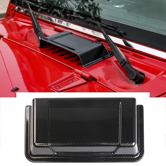 Carbon Fiber Look Front Air Inlet Vent Trim Cover for Jeep for Wrangler JK 2007-2017