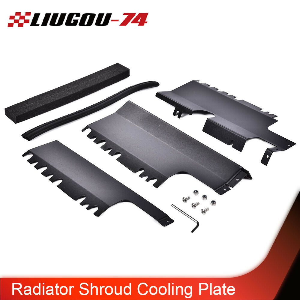 Fits 2015 - 2018 WRX / STi Black Radiator Air Shroud Cooling Plate Kit - v