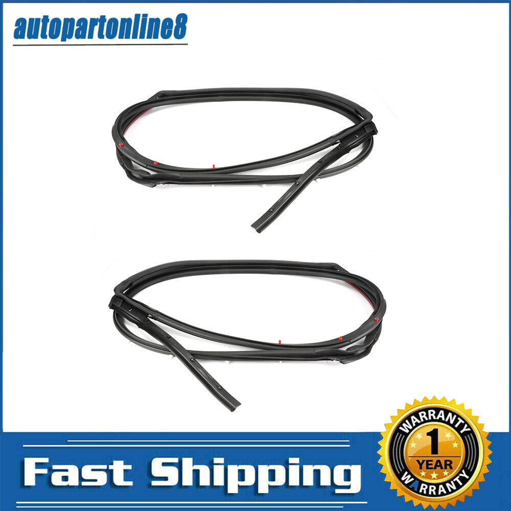 2 Rear 82831-3RA0A-A11 Doors Rubber Weather Strip Seals for Nissan SENTRA 13-19
