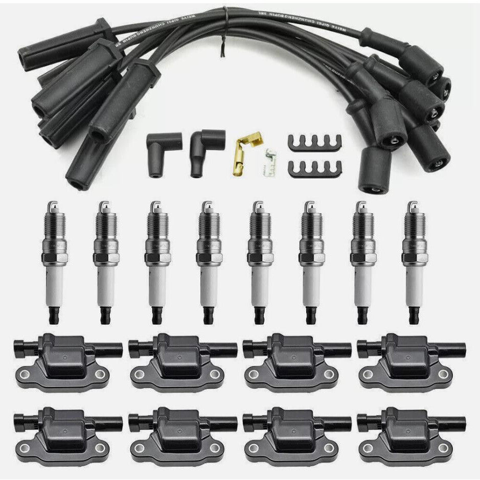 8 PACK UF413 Ignition Coil + 41-110 Spark Plug + 9748UU Wire Fit for GMC n