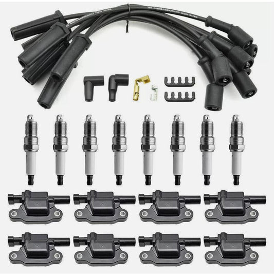 8 PACK UF413 Ignition Coil + 41-110 Spark Plug + 9748UU Wire Fit for GMC n