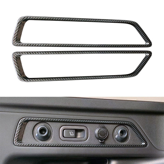Carbon Fiber Rear Trunk Switch Button Cover Trim for Subaru Forester SK 2019 20